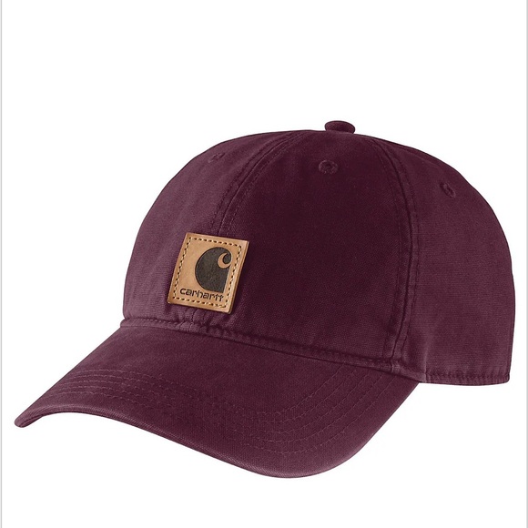 Carhartt Men's Deep Burgundy Hat - Picture 1 of 4